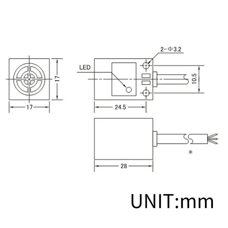 TL-Q5MC1 NO NPN Inductive Proximity Sensor Switch Detector 5mm 3 Wire DC 10~30V Normal Open 5Pcs