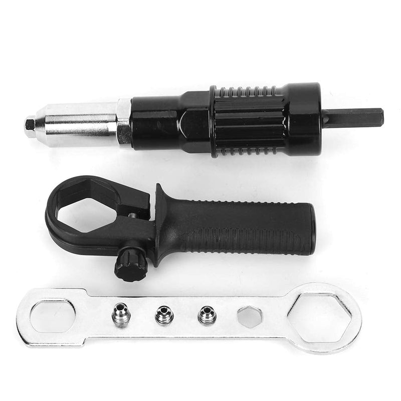 Electric Rivet Gun Adapter, Electric Rivet Gun Reconnector, Electric Handle Tool Alloy Steel Rivet Gun Adapter Mechanical Manufacture for Electrical Drill