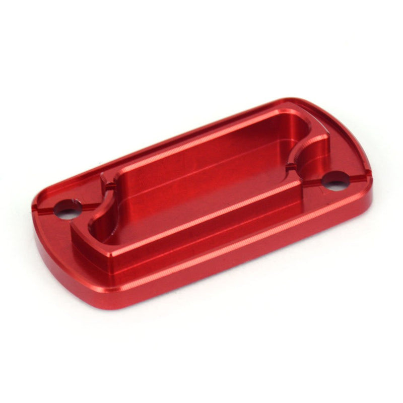 Motorcycle Front + Rear Brake Fluid Reservoir Cover Cap For CR125R/250R, CRF150R/250R/250F/250X/450R/450X/250RX/450RX/450L Dirt Bike, RED Front & Rear Brake Fluid Reservoir Cover_1