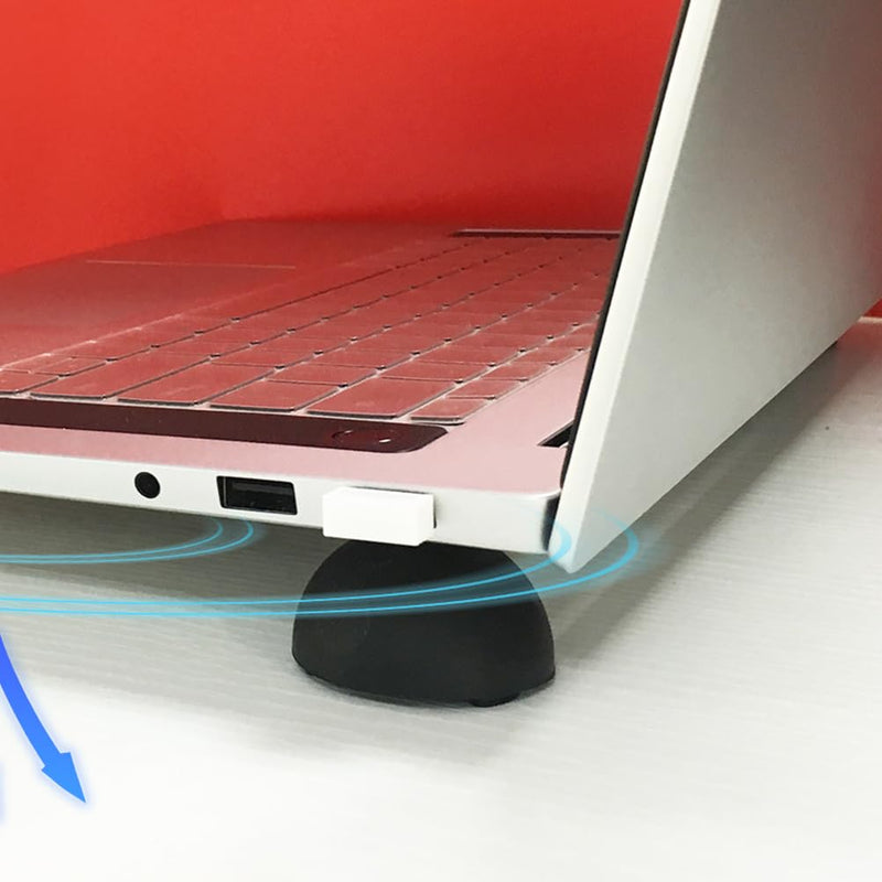 4pcs Floor mat Laptop feet Cooling Rack feet Accessories Laptop Stand Riser Notebook Elevator Stand Holder Cooling Stand Bracket Black