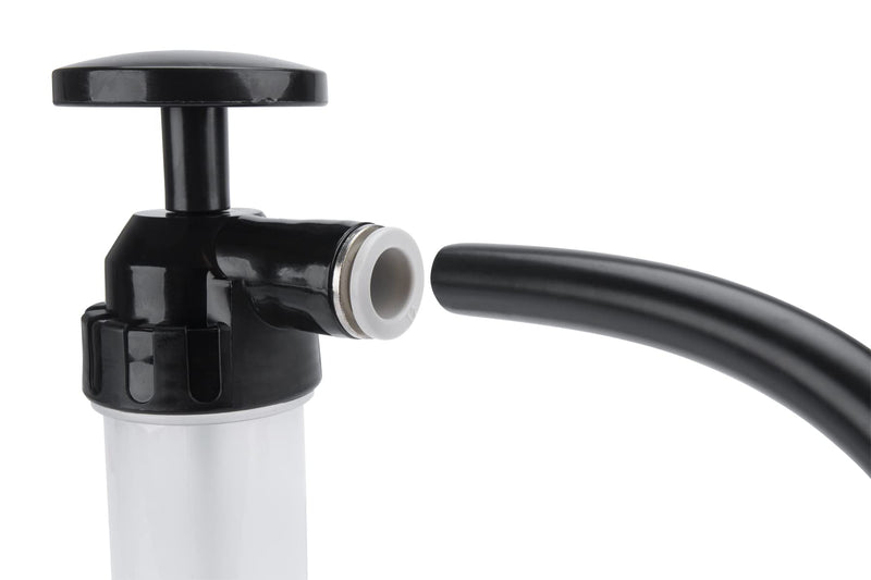 Performance Tool W1156 Grip Clip Transfer Pump/ Siphon Fluid Transfer Pump Kit for Water, Oil, Liquid, and Air, Black/Clear, 48-inch Hoses Multi-Use Transfer Pump (Grip Clip)