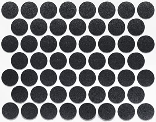 FastCap - Screw Hole Covers, 9/16" (14mm) Round Stickers - Professional Woodworking, Furniture, and Cabinetry Projects - 5 - Sheets (265-Caps) - Solid PVC, Color - Black