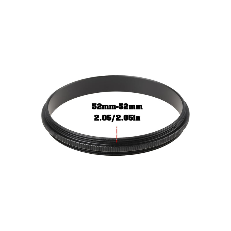 2pcs 52mm to 52mm Male to Male Macro Reverse Coupling Ring for Macro Photography