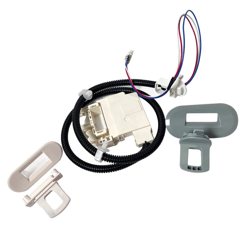 WH08X33879 Washer Lid Lock Assembly - Stainless Steel Spring & IP55 Waterproof, UL Certified Fit for GE PTW600/PTW700/PTW900 Series, GTW220/GTW385, HTW265 Models (Replaces WH08X37859)