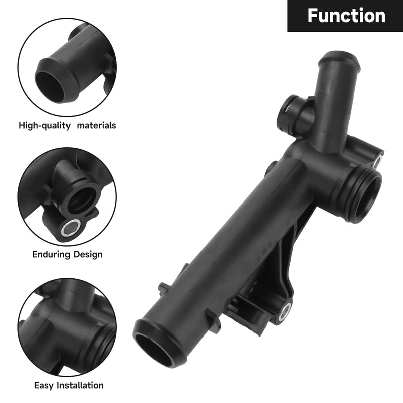 Water Outlet Connect Adapter Engine Coolant Water Outlet - Compatible for Ford Escape 1.6L EcoBoost 2013-2016 (AWD/FWD SE/SEL/Titanium Sport Utility) - Replaces BM5Z-8592-A BM5Z-8K556-B