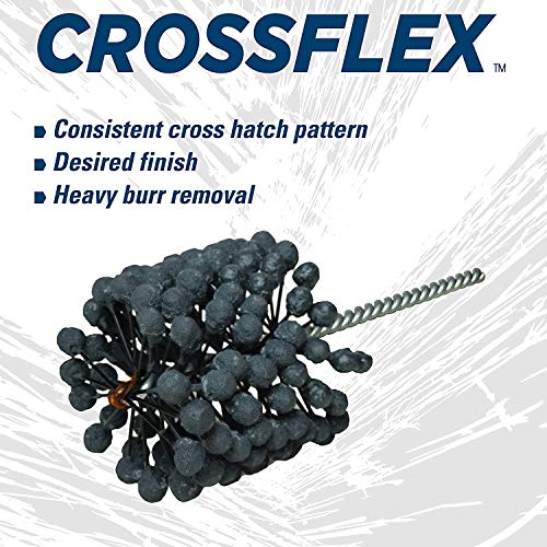 Weiler 34192 Crossflex Standard Duty Bore Brush 1 Diameter 240SC Grit 1" 240 Grit