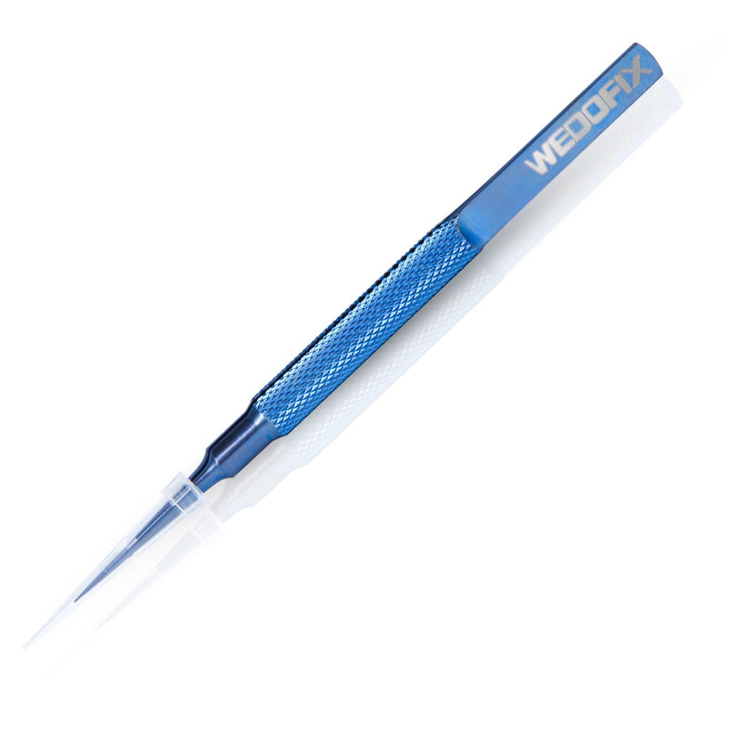 4.25'' Small Titanium Tweezers Sharp Fine Tip Tweezers Non-magnetic Micro Precision Tweezers for Soldering Electronics Work Jewelry Making