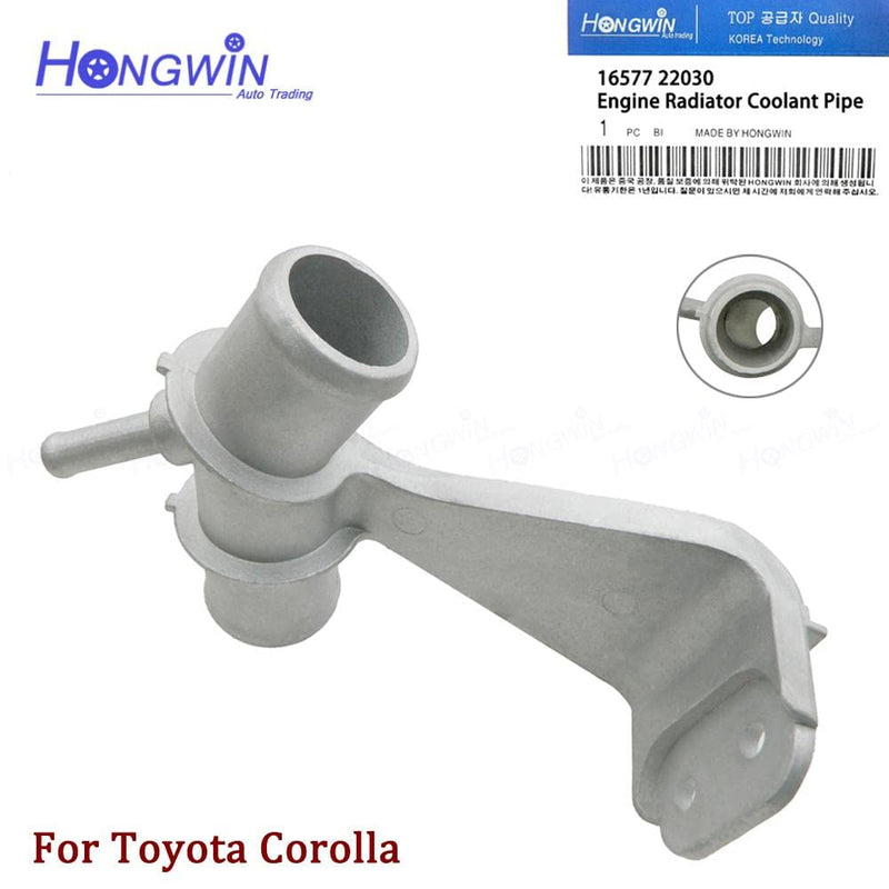 16577-22H02 Aluminium Engine Radiator Coolant Water Outlet Pipe For Toyota Corolla Matrix 2008-2017 1.8L L4 16577-22040,16577-22030