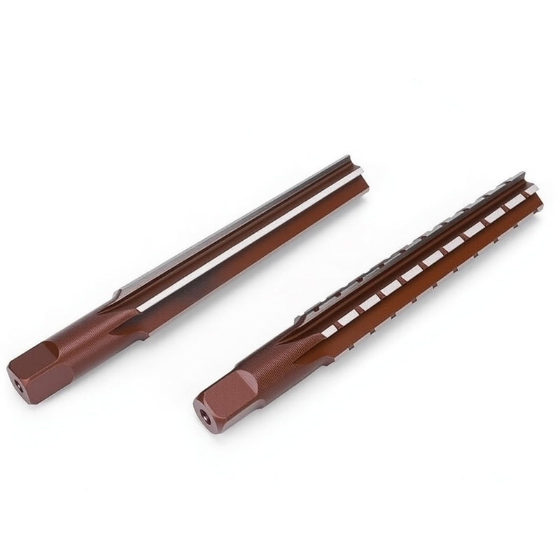 Driak MT3 Morse Taper Reamer Set - High Carbon Steel Coarse and Finish Hand Reamers for Metal, H8 Accuracy Straight Flute Tapered Reamer Tool