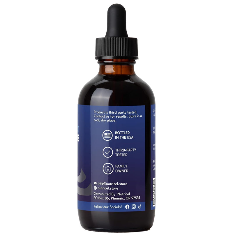 Nutricel Supplements Methylene Blue Boost Liquid 1% Solution - Trusted Made in America - (USP Grade) - Third Party Tested (4 oz)