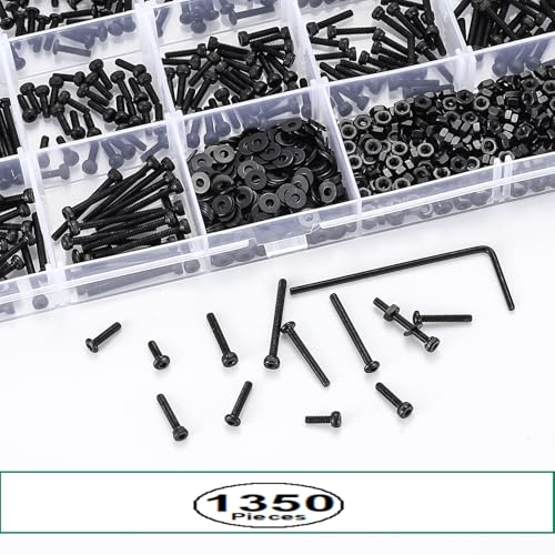 135pcs M6 M8 M10 White Zinc Hex Bolt Assortment Kit