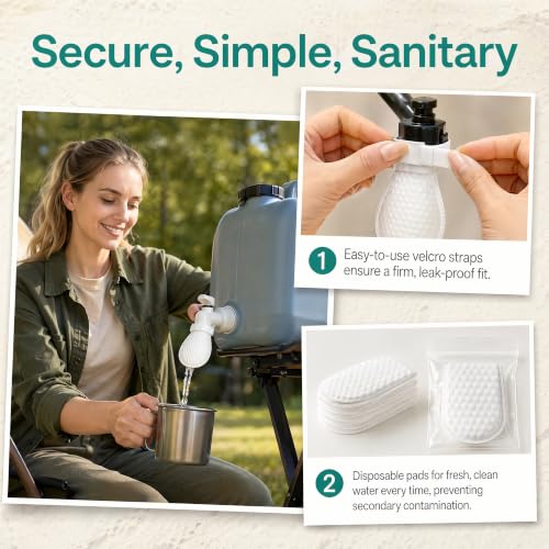 Outdoor Water Filtration Cotton Bag, 50 Piece Set