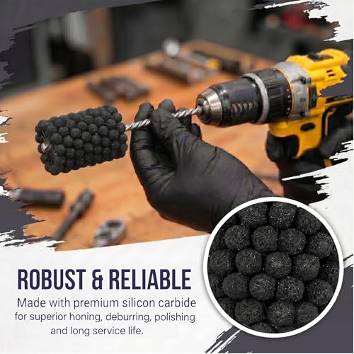 Cylinder Hone Ball Hone Tool - 2"/50.8mm 240 Grit, Self-Centering Flexible Honing Tool for Hydraulics Engine Brake Cylinder Deglazing Deburring Carbon Removal, Creates Cross-Hatch 2”（50.8mm）