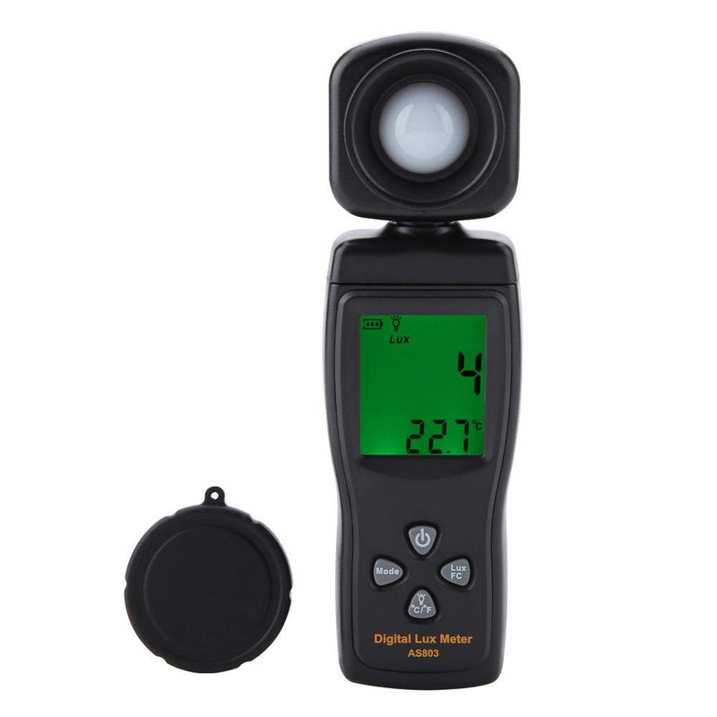 Digital LuxMeter Illuminometer Walfront SMART SENSOR AS803 Mini LCD Display 200000 LUX Handheld Luxmeter Light Meter -10~50℃