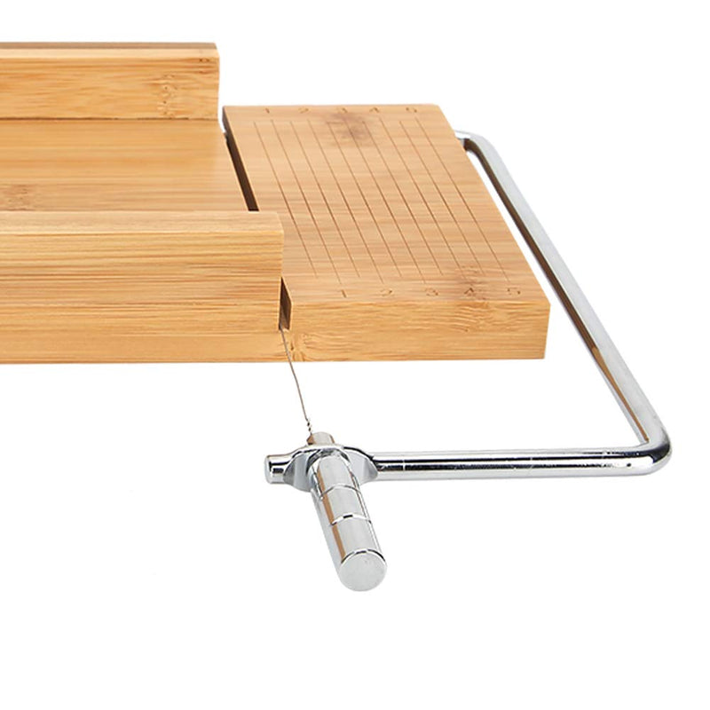 Wooden Soap Cutter, Adjustable Wire Slicer Cutting Tool Bread DIY Making Cutting Tool for Soap, Cheese, Butter, Cake, WGFOIPikxdqwv0np