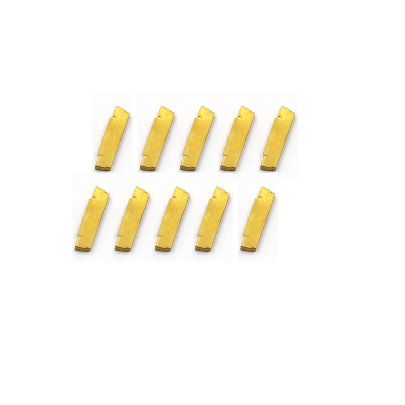 OSCARBIDE MGMN200 Carbide Grooving Inserts Carbide Inserts 10 Pieces/Pack,Multilayer Coated CNC Carbide Lathe Inserts for MGEHR/MGIVR Lathe Grooving Cut-Off Tool