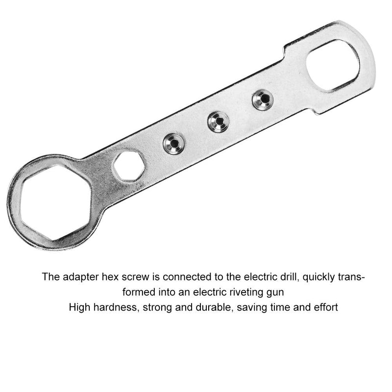 Electric Rivet Gun Adapter, Electric Rivet Gun Reconnector, Electric Handle Tool Alloy Steel Rivet Gun Adapter Mechanical Manufacture for Electrical Drill