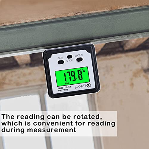 Lytool Digital Angle Finder, Magnetic Gauge Level Cube for Woodworking