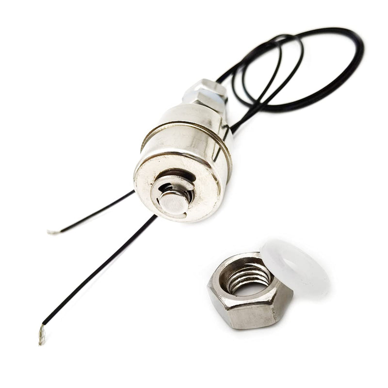 KIRO&SEEU 45mm Stainless Steel Float Switch Liquid Water Level Sensor Monitor Vertical Fish Tank Mini M10x1.5mm