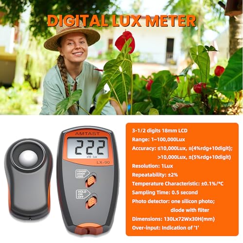 0-100000 Luxmeter Digital Lux Tester Portable Illuminance Meter