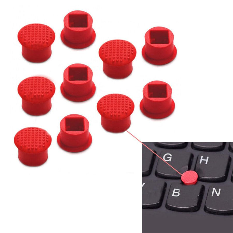 10 PCS TrackPoint Keyboard Mouse Red Cap Soft Dome Laptop Pointer for IBM Lenovo ThinkPad T,X,R,E Series