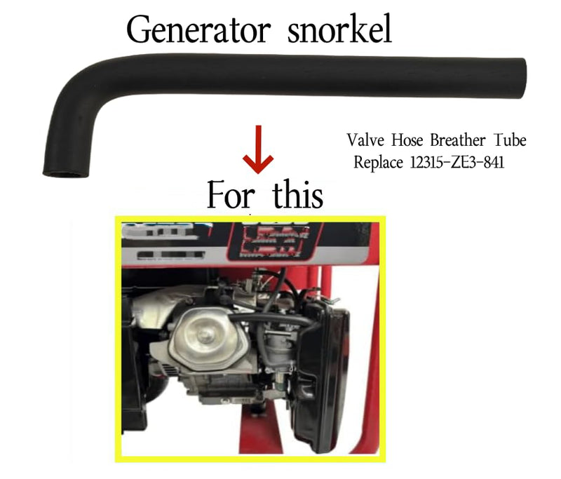 Replacement 12315-ZE3-841 Valve Hose Breather Tube for P-redator for W-estinghouse for C-hampion for G-enerac for P-owermate for D-uromax Fits H-onda GX240 GX270 GX340 GX390 Generator(2 Pack)