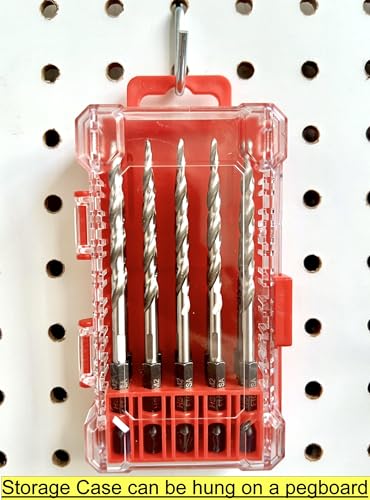 FTG USA 10 Pc 3/16" (#10) Tapered Drill Bits Replacement for Countersink 10-Pc #10 Standard Hex Shank