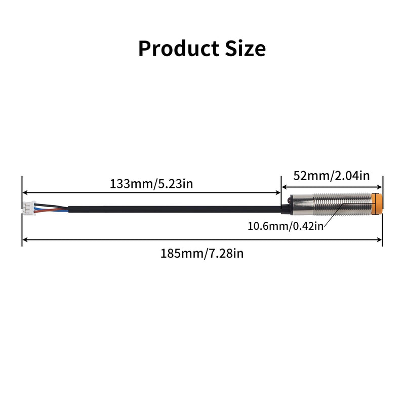 FYSETC 3D Printer Accessories - Kobra2 Replacement Part: Auto Bed Leveling Sensor Pinda Probe M12 Capacitive Proximity Switch Leveling Tool for Heated Bed