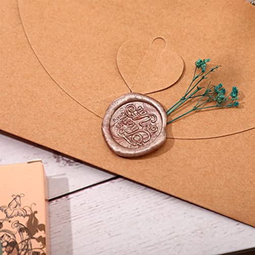 Containlol 24 Pcs Sealing Wax Sticks for Glue Gun 7 mm, Champagne Gold Champagne