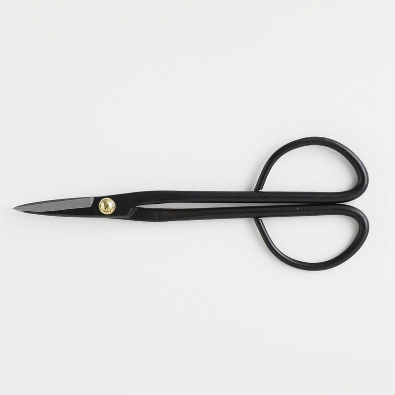 Hanafubuki Wazakura Twig Bonsai Scissors Made in Japan 7inch(180mm), Japanese Bonsai Garden Tools, Hasami Pruning Shears - Black 180.0 Millimeters Twig Long Handle Black