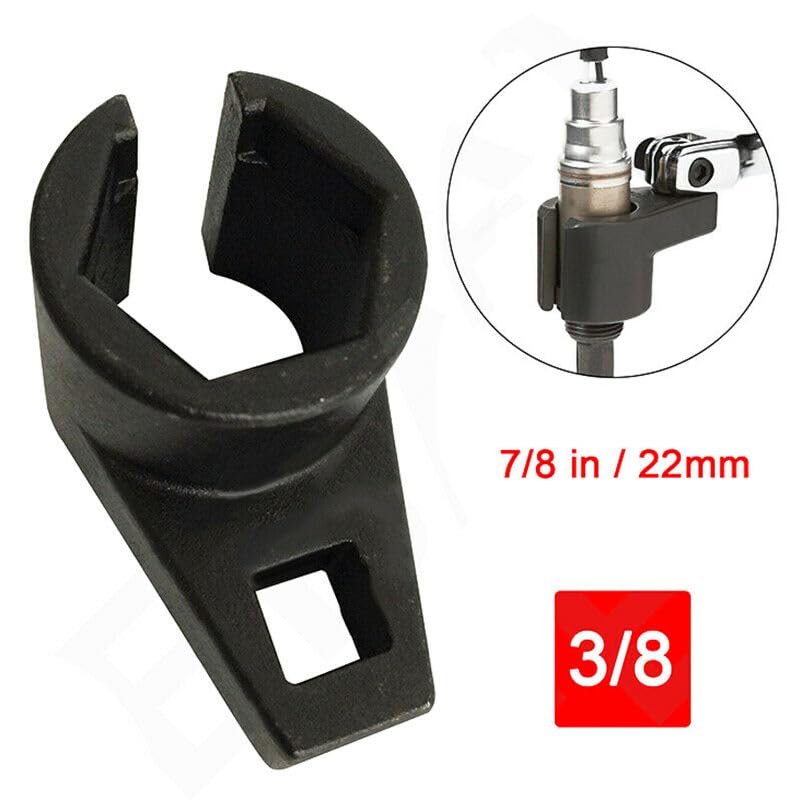 Universal Oxygen Sensor Sockets (2pcs), 3/8 in. Drive, 7/8 in. (22 mm), Offset Wrench Removal Tool