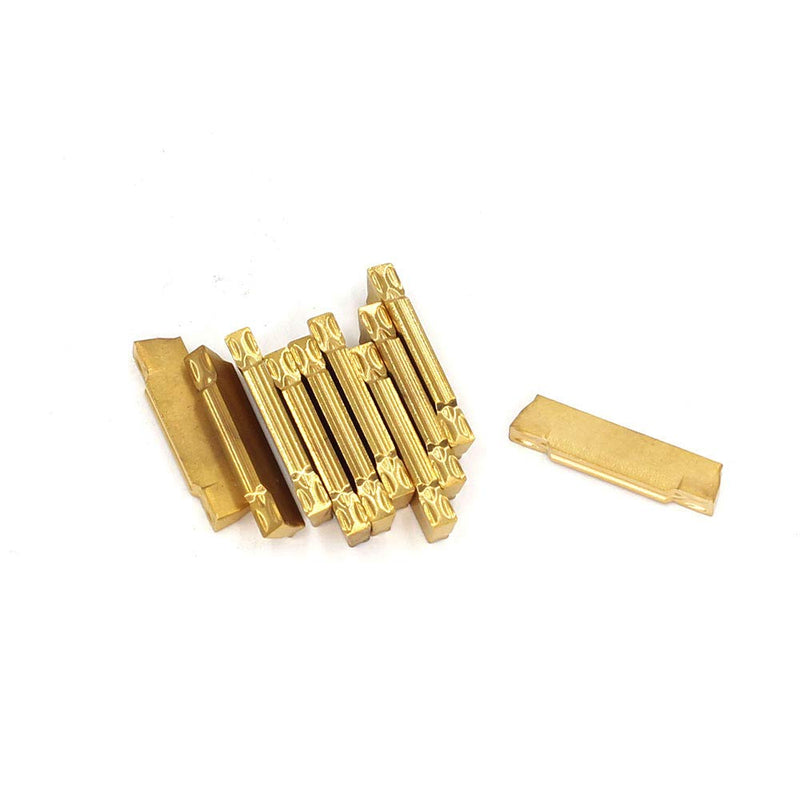 OSCARBIDE MGMN200 Carbide Grooving Inserts Carbide Inserts 10 Pieces/Pack,Multilayer Coated CNC Carbide Lathe Inserts for MGEHR/MGIVR Lathe Grooving Cut-Off Tool