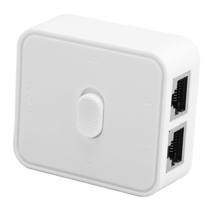 2 Port Gigabit Unmanaged Ethernet Network Switch, Ethernet Splitter 10/100/1000Mbps 2 in 1 Out 1 in 2 Out Extender Switch RJ45 Network Splitter Adapter