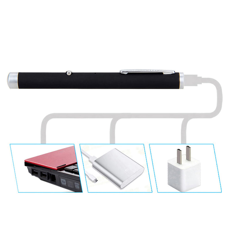 Presenter, USB Rechargeable Presentation Clicker for Teaching Lectures, Sandbox Presentations, Sales Instruction and Construction Sites