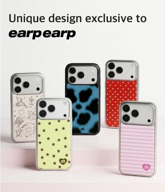 Magnetic for iPhone 17serise Case, Thin Slim Anti-Scratch Soft TPU Bumper Shockproof Rubber Protection, Drop Protectiom, Cute Design(Compatible with Mag-Safe) (Milk Berry, iPhone 17 Pro Max) Milk berry