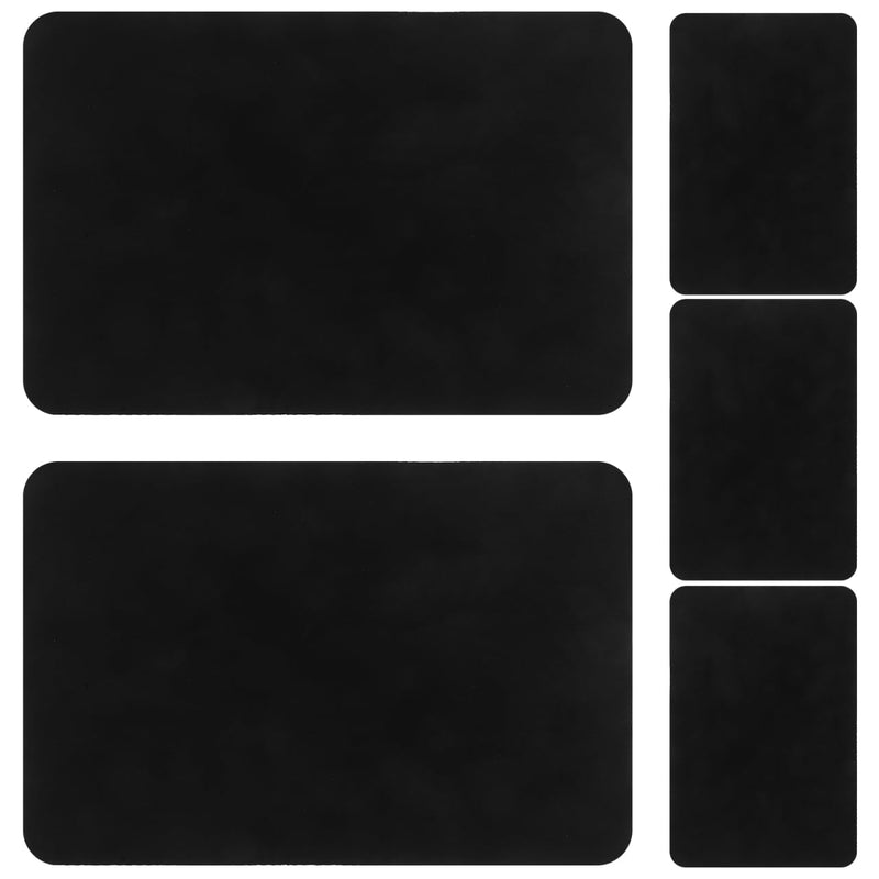 5pcs Vinyl Record Cleaning Cloth and CD Clean Cloth for Turntable Maintenance, Black Small Size Fiber Towels for Vinyl Album and CD Surface Care, Anti-Static Cleaning Accessories