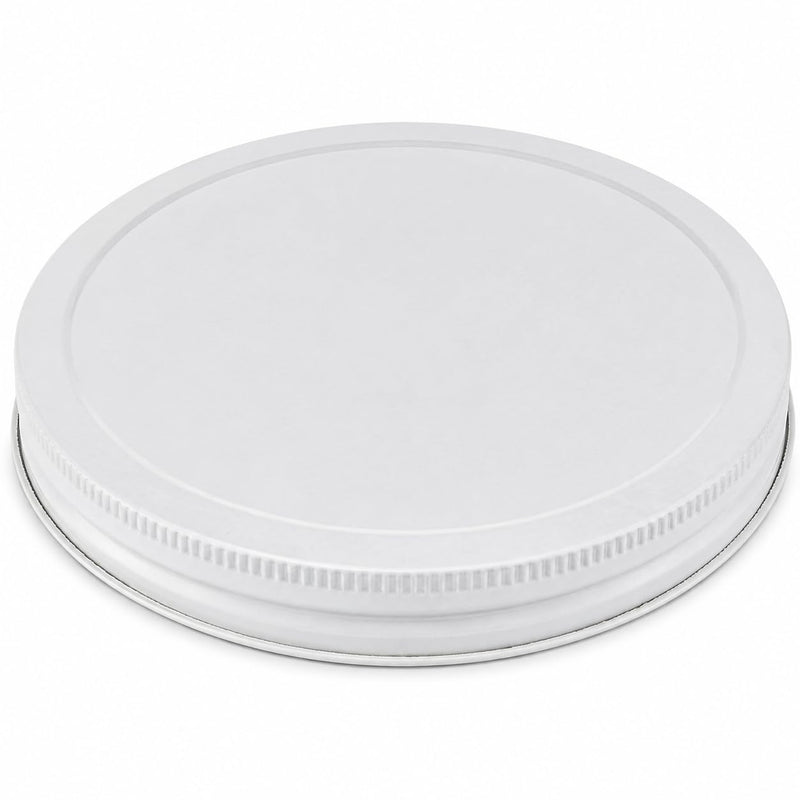 kitchentoolz Half Gallon Glass Large Mason Jar Wide Mouth with Airtight Metal Lid - 1/2 Gallon Mason Jars - BPA-Free Glass Jar with Lid - Dishwasher Safe Made in USA White Lid 0.5 Gallon Pack of 1