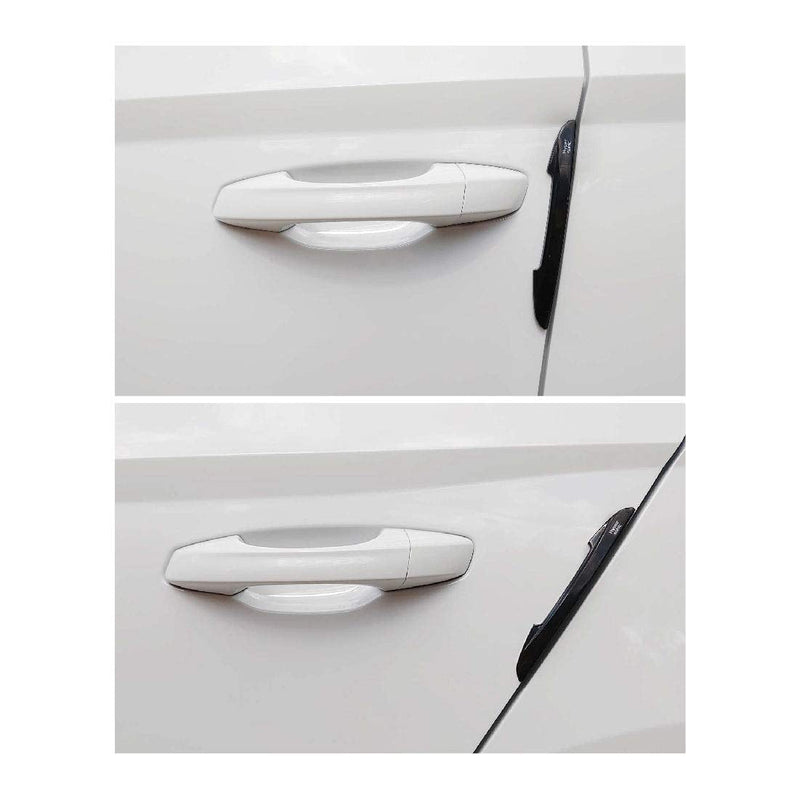 Hypersonic Black Car Door Edge Guard Trim Molding Crash Scratch Protector 4PCS