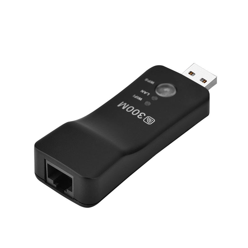USB Repeater, Mini Portable 2.4GHz 300M Repeater Amplifier AP Smart TV Network Adapter, for Enhance The Network, Improve Speed
