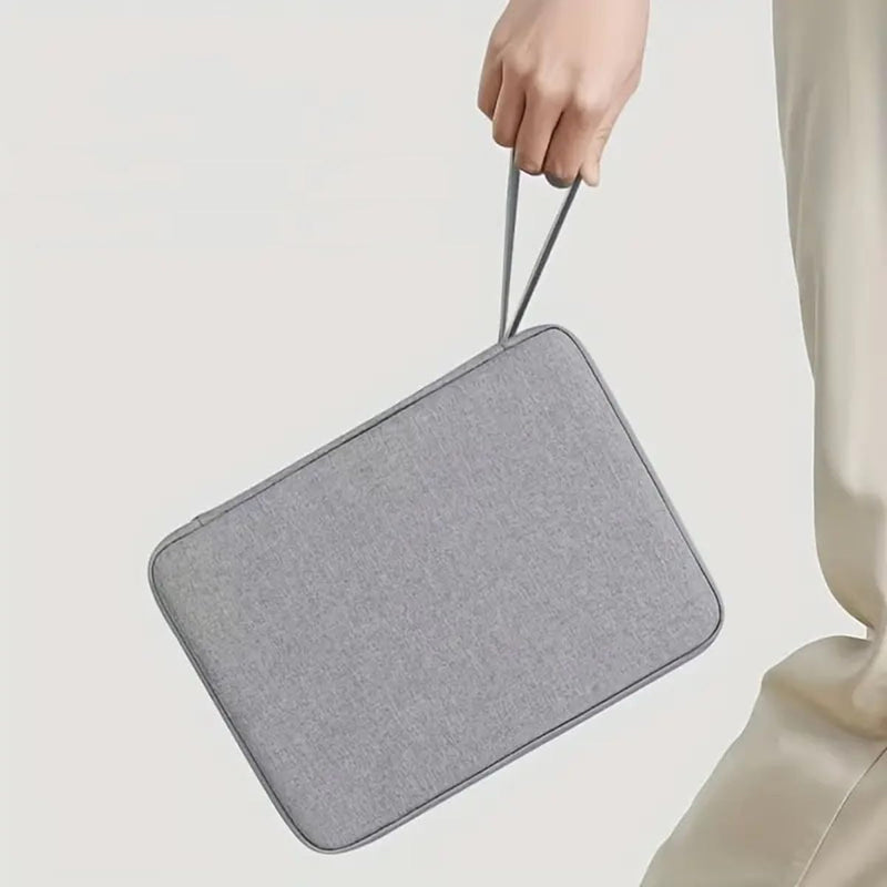 1pc Nylon Tablet Storage Bag Anti-Drop Shockproof Tote Bag Portable-Grey | Laptop Sleeve Case Touchscreen Laptop Water Resistant Computer Notebook Bag Organizer for Work Travel Office