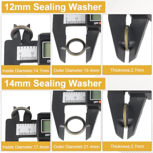 8mm 10mm 12mm 14mm Fuel Sealing Washers Replacement for Dodge Cummins