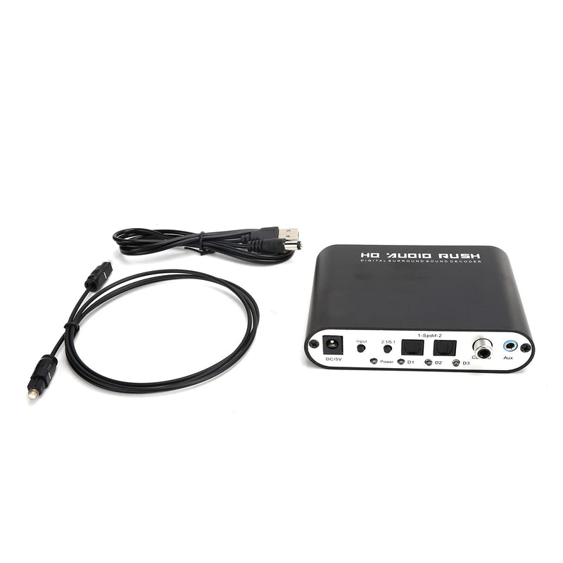 Audio Decoder 5.1CH DTS Converter Digital Audio Converter Digital Optical Coax to Analog Audio Converter for Home / Concert Hall / Cinema(DTS / AC-3)