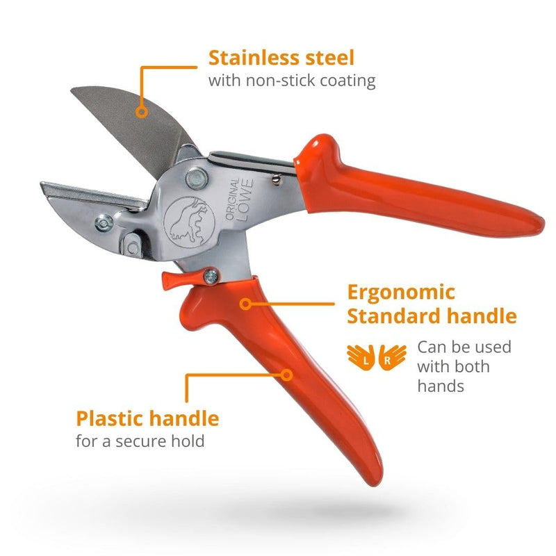  [AUSTRALIA] - Original LÖWE Professional Anvil Pruner Garden Tools 1.104 | Robust & Sharp Hedge Trimmer | Use As Pruners, Garden Shears, Heavy Duty Handheld, Pruning Shears for Gardening | Made in Germany