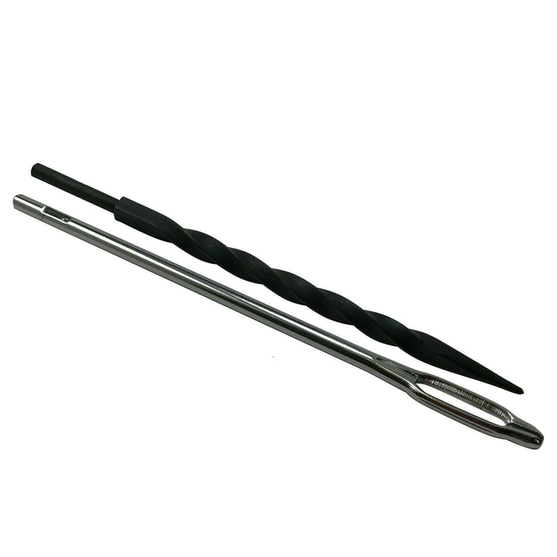Sherco-Auto Stainless Steel Solid T-Handle Set - Pro Heavy Duty Spiral Probe & Split Eye Needle Tire Repair Set for Tire Plug Kits & Patch/Fix Tire Plugs Solid Tool Set