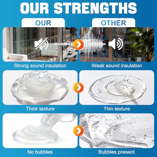 100g Acoustical Sealant, Reduce Noise & High-Efficiency Sound, Clear