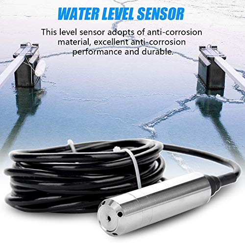 DC 24V 4-20mA Throw-in Type Liquid Water Level Sensor Transmitter For Detecting 0-5m Range Depth