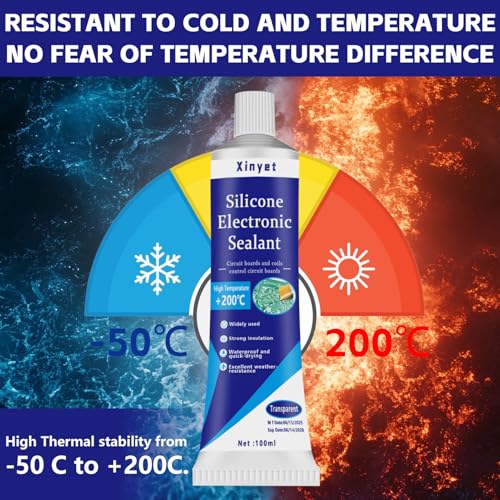 Electronic Silicone Adhesive Sealant, Conformal Coating for Electronics 100ml
