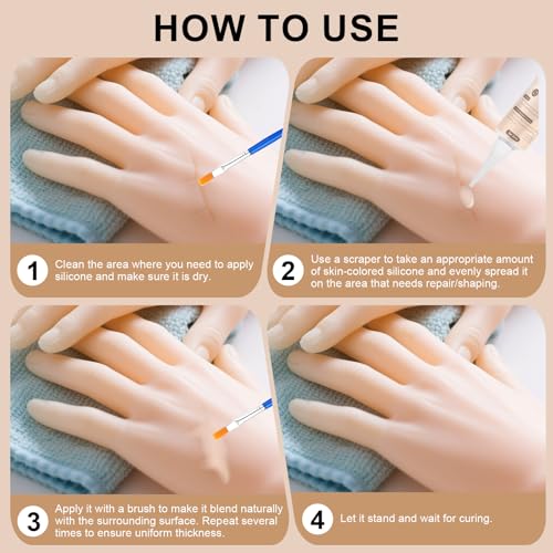 JAOJAO Silicone Adhesive Glue for Doll Repair, High Elasticity Simulation
