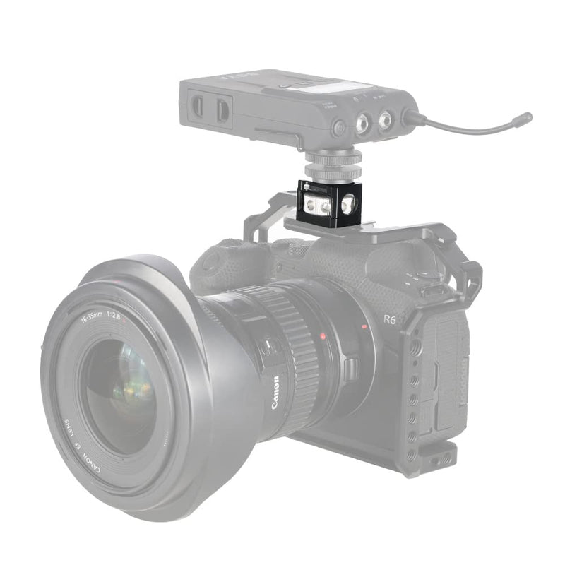 NICEYRIG Cold Shoe Adapter for ARRI Mount, Thumbscrew Easy Mounting Cold Shoe Base for Camera Cage Rig, DSLR Top Handle, Cheeseplate - 500