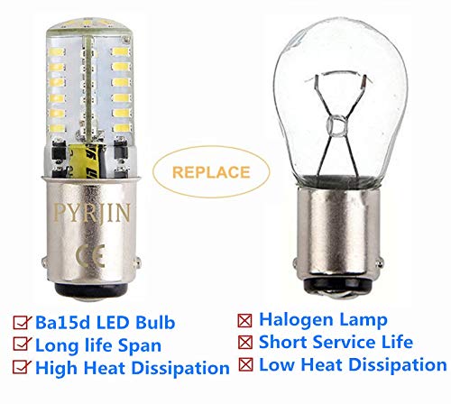 1142 Ba15d Led Bulb White, Low Voltage 12V 1004 1076 1130 1142 1176 LED Light Bulb, 5w Double Contact Bayonet Waterproof 6000K, Equivalent 35W, For Rv Trailer, Camper, Marine (Pack Of 2) 1142-White